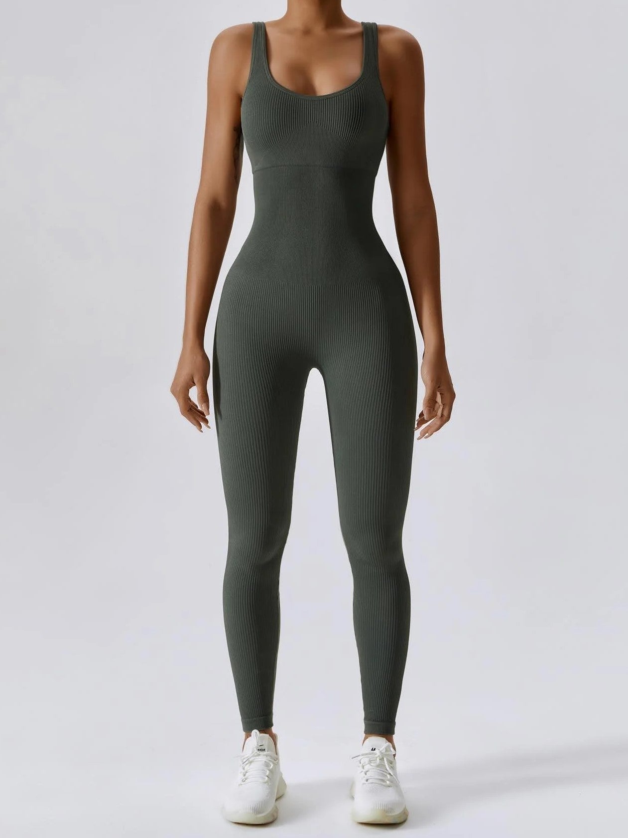 Lotus Jumpsuite | Olive Green