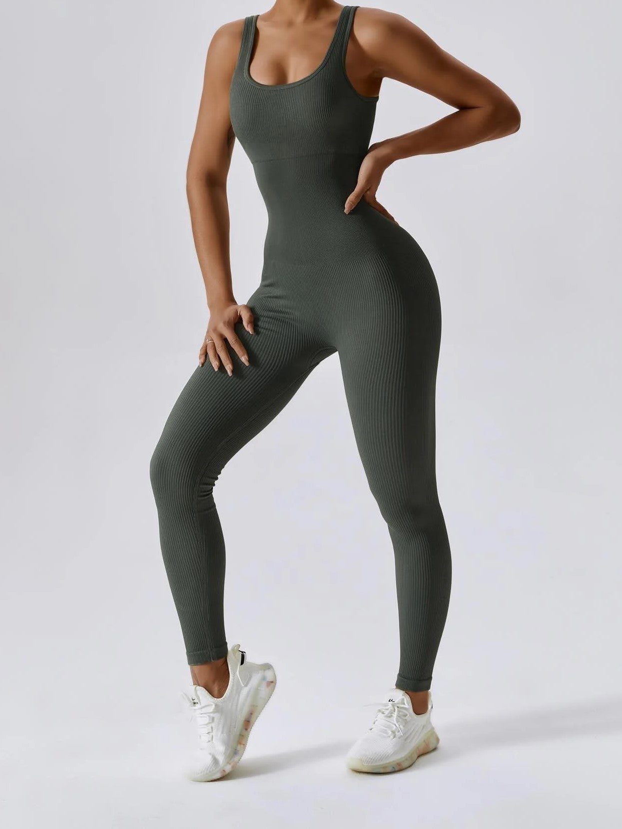 Lotus Jumpsuite | Olive Green